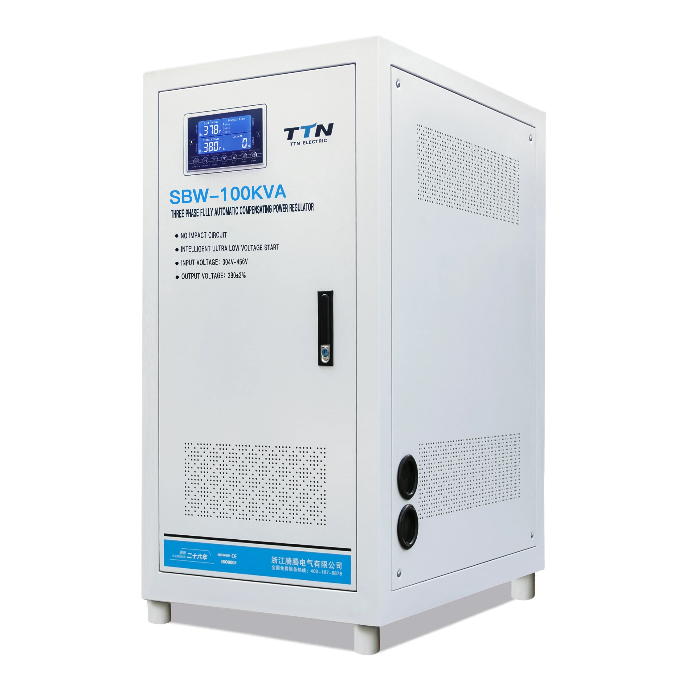 Industrial Svc 50kva 80kva 100kva 150kva 200kva 3 Phase Servo Power Voltage Regulator 380V Three Phase Voltage Stabilizers
Industrial Svc 50kva 80kva 100kva 150kva 200kva 3 Phase Servo Power Voltage Regulator 380V Three Phase Voltage Stabilizers