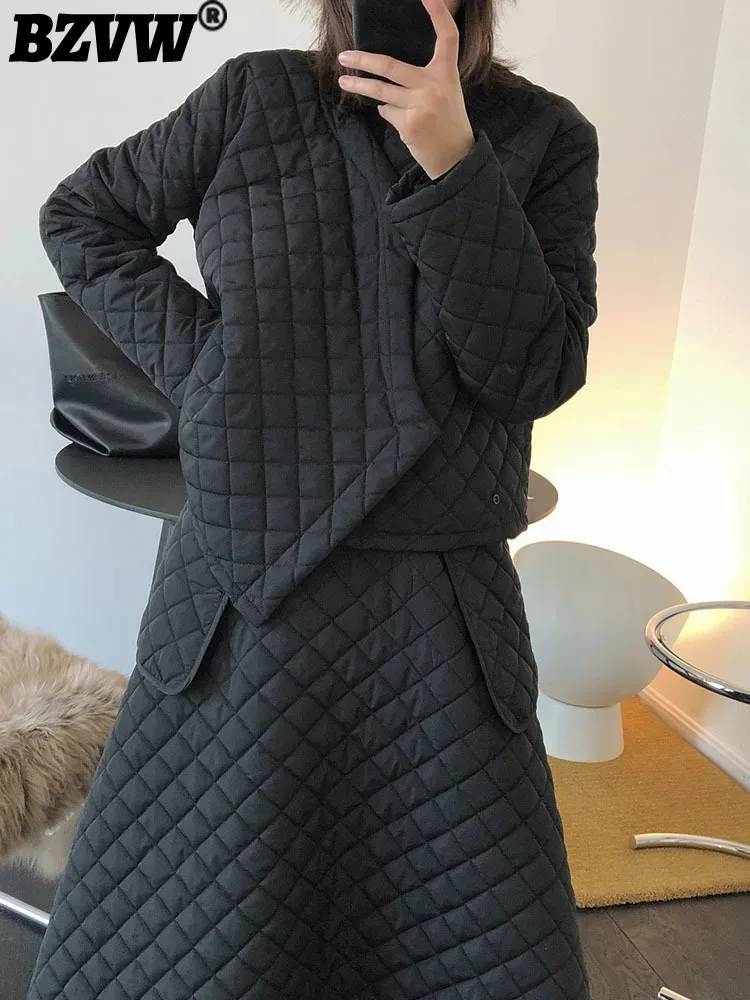BZVW Korean Styel Cotton Coat Women's O-neck Long Sleeves Solid Color Irregular Short Clothing 2024 Winter Fashion New 25A8538
BZVW Korean Styel Cotton Coat Women's O-neck Long Sleeves Solid Color Irregular Short Clothing 2024 Winter Fashion New 25A8538