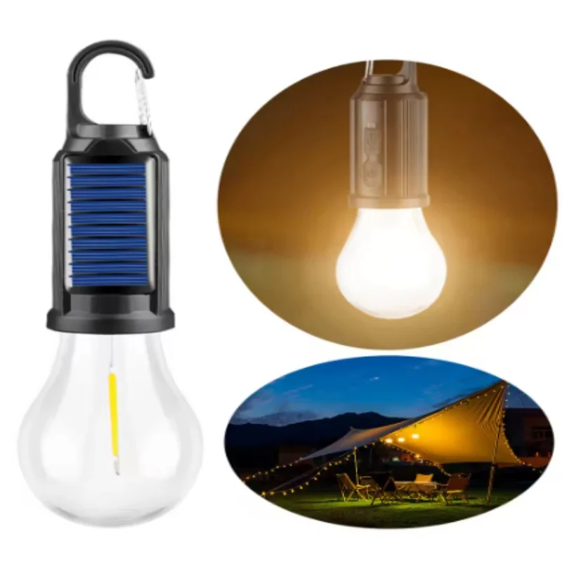 Outdoor USB Rechargeable LED Lamp Bulbs Solar Portable Camping Light with Hook Waterproof Handheld Lamp for Outdoor BBQ Camping
Outdoor USB Rechargeable LED Lamp Bulbs Solar Portable Camping Light with Hook Waterproof Handheld Lamp for Outdoor BBQ Camping