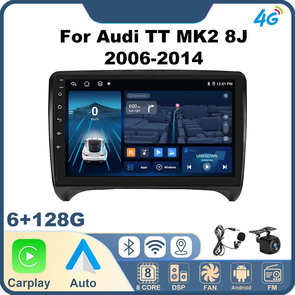 Головное устройство Android Auto Автомобильный Радио Аудио Стерео Carplay для Audi TT MK2 8J 2006-2014 Автомобильный 4G Мультимедийный Видеоплеер GPS Автомобильный Радиоприемник
Головное устройство Android Auto Автомобильный Радио Аудио Стерео Carplay для Audi TT MK2 8J 2006-2014 Автомобильный 4G Мультимедийный Видеоплеер GPS Автомобильный Радиоприемник