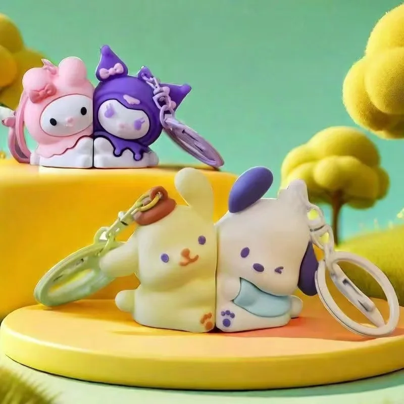 1 пара Kawaii Sanrio магнитный брелок с рисунком Pochacco Purin Kuromi Melody кулон украшение для рюкзака брелок подарок для пары
1 пара Kawaii Sanrio магнитный брелок с рисунком Pochacco Purin Kuromi Melody кулон украшение для рюкзака брелок подарок для пары
