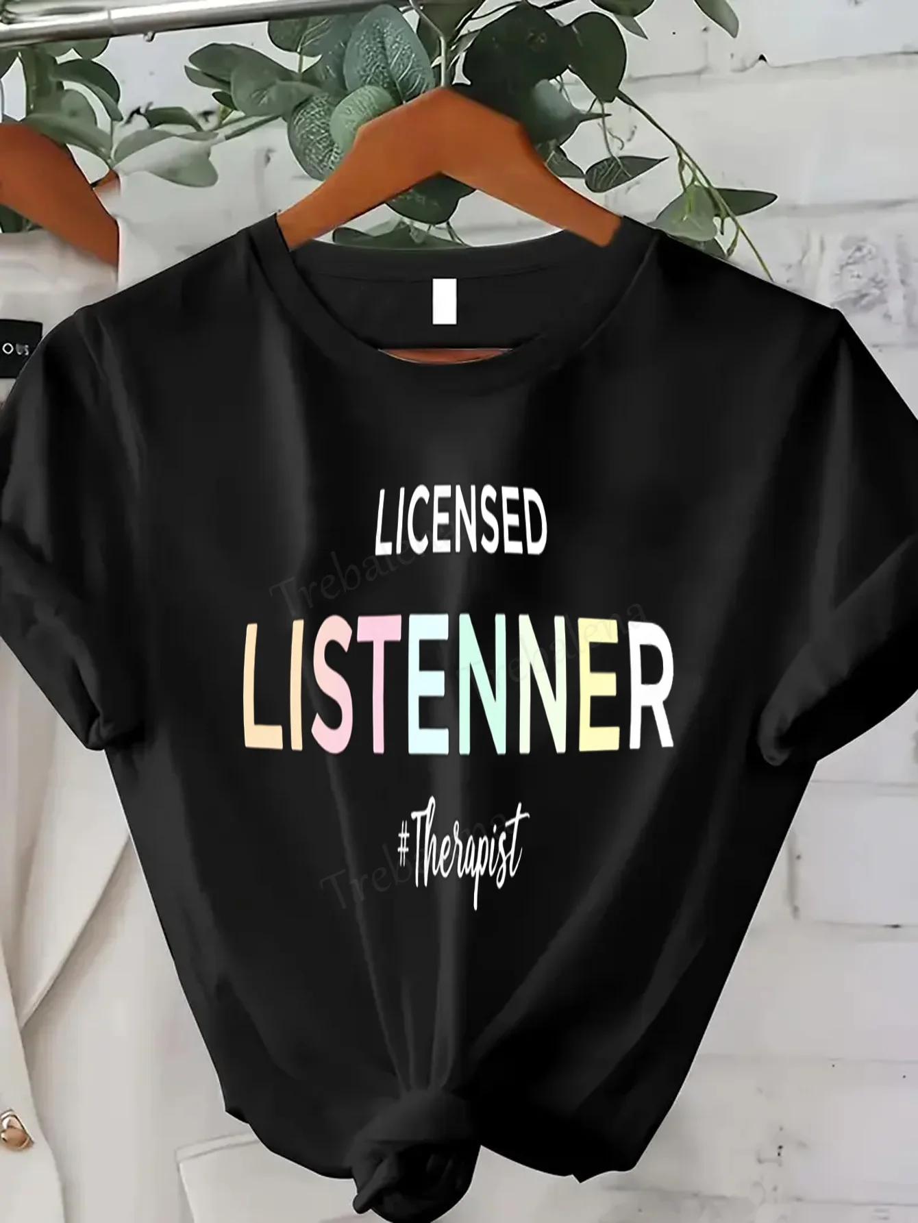 Women T-shirt Licensed Listener Therapist T-Shirt - Funny Mental Health Gift for Women 
Women T-shirt Licensed Listener Therapist T-Shirt - Funny Mental Health Gift for Women