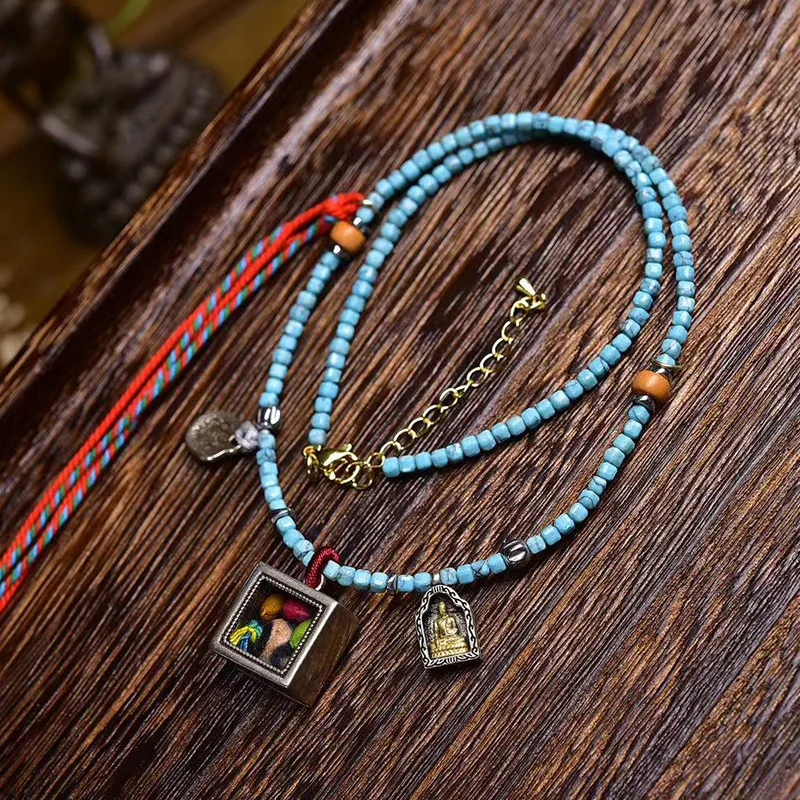 Niche a Statue of Buddha Pendant Tophus Necklace Old Accessories Clavicle Chain Jewelry
Niche a Statue of Buddha Pendant Tophus Necklace Old Accessories Clavicle Chain Jewelry