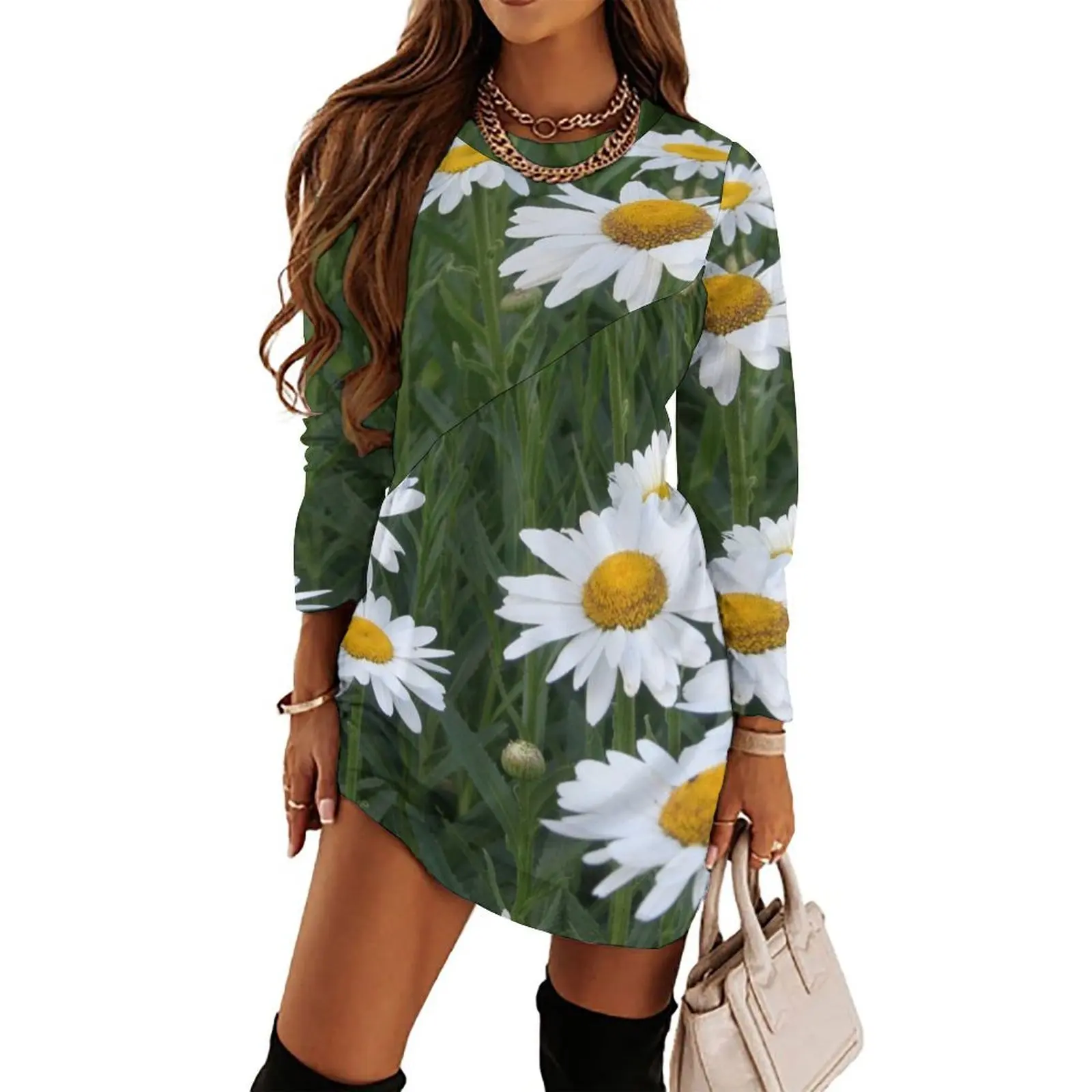 Shasta Daisy Floral Landscape Long Sleeved Dress wedding dresses for woman Party dresses women"s elegant loose dresses
Shasta Daisy Floral Landscape Long Sleeved Dress wedding dresses for woman Party dresses women"s elegant loose dresses