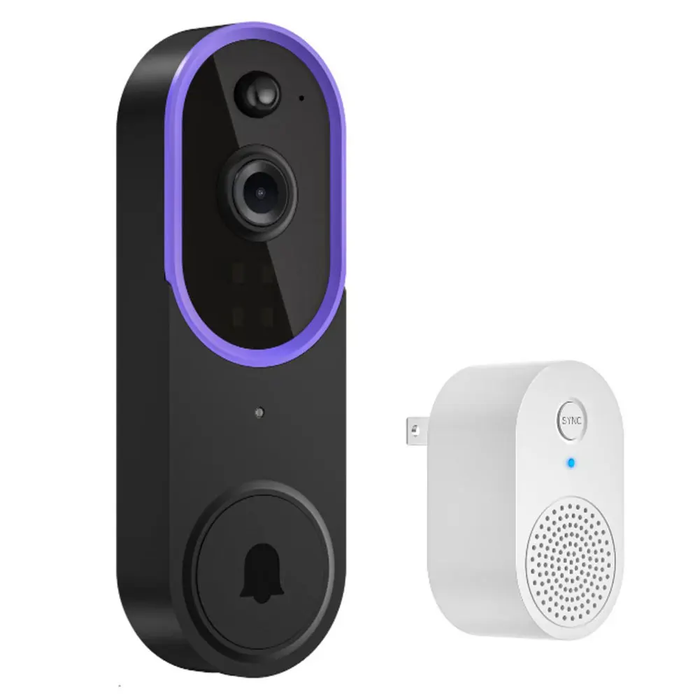 1080P Wireless Doorbell Camera 2-Way Audio Doorbell with Camera Motion Detection for Home Office
1080P Wireless Doorbell Camera 2-Way Audio Doorbell with Camera Motion Detection for Home Office