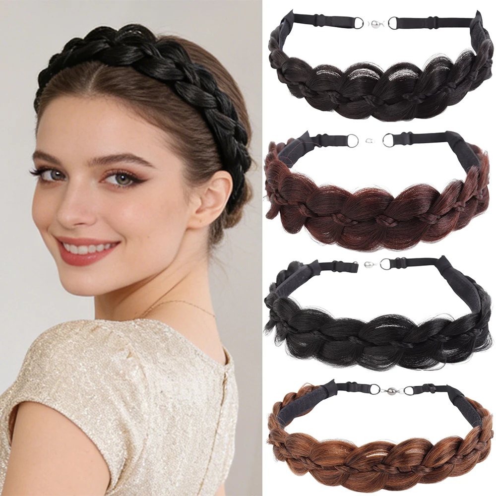 Synthetic hair band fishbone twist braids wigs adjustable rubber bands women's head hair accessories high temperature silk
Synthetic hair band fishbone twist braids wigs adjustable rubber bands women's head hair accessories high temperature silk