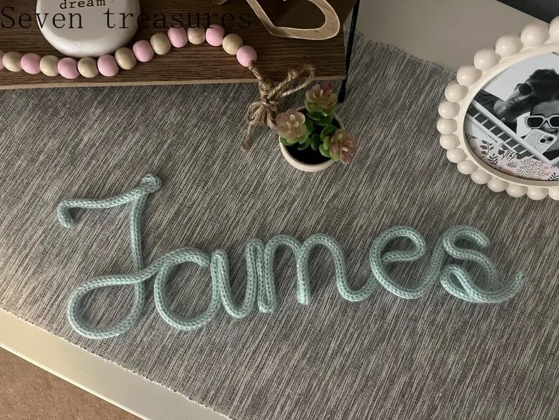Custom-made handcrafted name letter wall art perfectly complements bedrooms, living rooms, dorm rooms, and party decorations.
Custom-made handcrafted name letter wall art perfectly complements bedrooms, living rooms, dorm rooms, and party decorations.