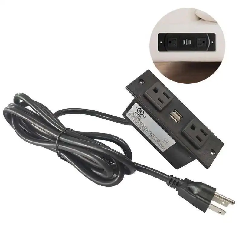 USB 2 Outlet Table Desk Surface Mountable Recessed Furniture Cabinet USA Extension Power Strip
USB 2 Outlet Table Desk Surface Mountable Recessed Furniture Cabinet USA Extension Power Strip