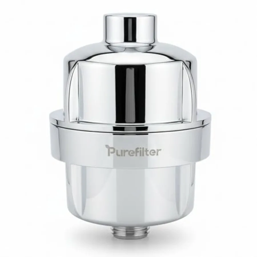 Purefilter Shower Filter for Hard Water - Reduces Dry Skin Dull Hair and Chlorine Odor 15-Stage Filtration High Output Fits All
Purefilter Shower Filter for Hard Water - Reduces Dry Skin Dull Hair and Chlorine Odor 15-Stage Filtration High Output Fits All