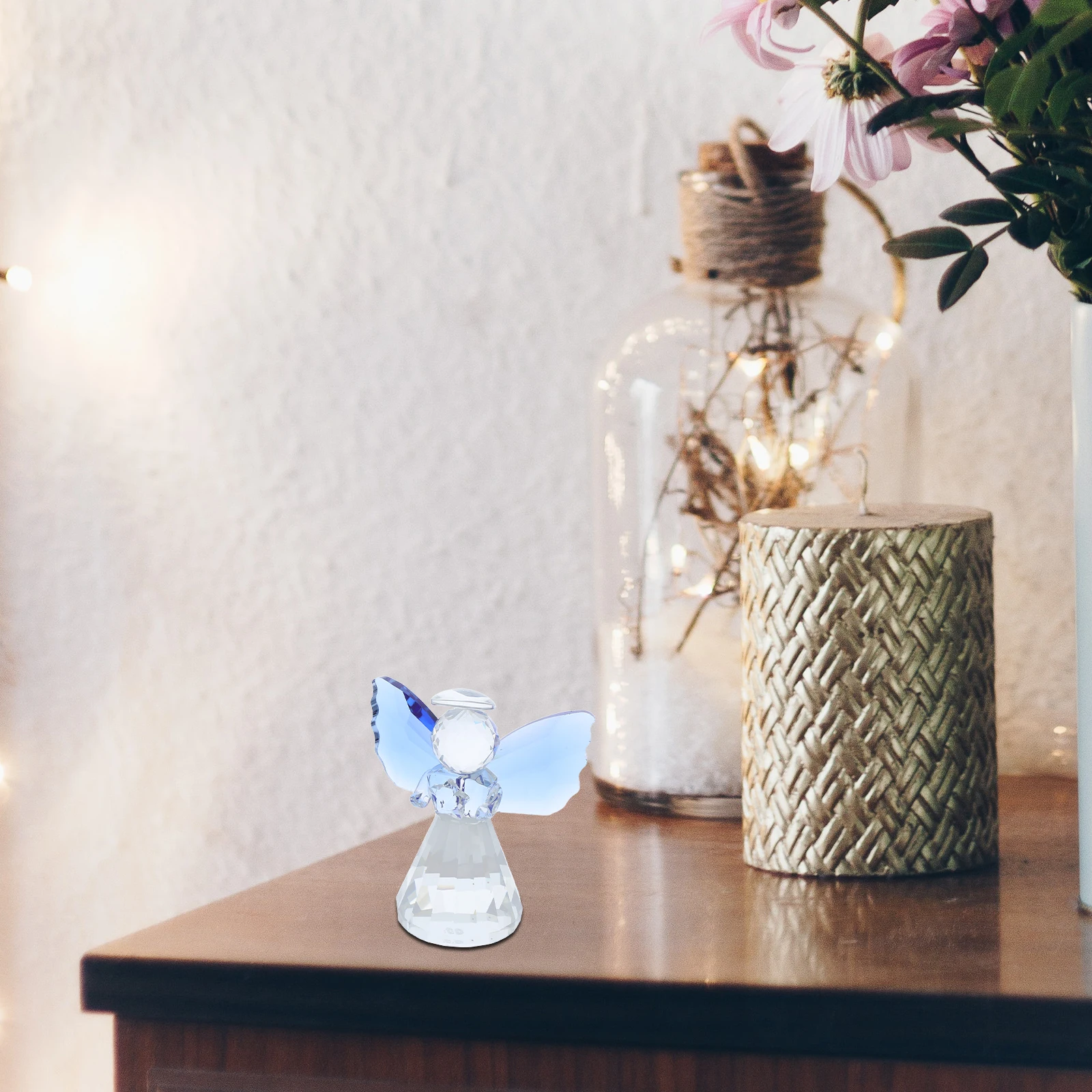 Crystal Angel Decoration Shining Delicate Statue Desktop Cute Crystal Crafts Angel Statue
Crystal Angel Decoration Shining Delicate Statue Desktop Cute Crystal Crafts Angel Statue