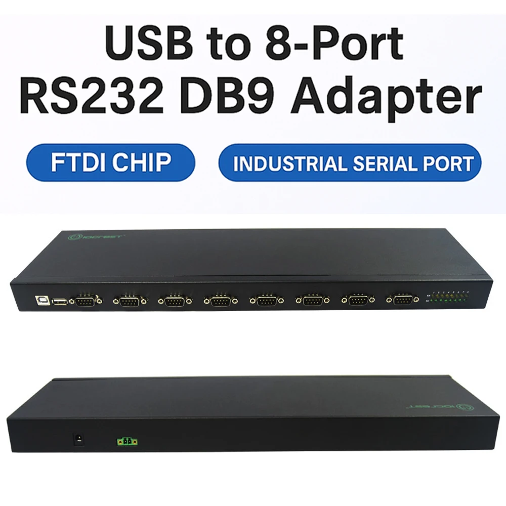 USB на 8 последовательных портов RS232, концентратор FTDI, промышленный чип, высокоскоростной преобразователь USB2.0 в DB9, стабильное подключение нескольких устройств
USB на 8 последовательных портов RS232, концентратор FTDI, промышленный чип, высокоскоростной преобразователь USB2.0 в DB9, стабильное подключение нескольких устройств