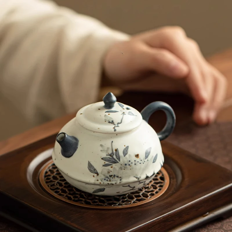 Vintage Hand-painted Peony Teapots, Ceramic Kung Fu Tea Set, Home Tea Pot, Single Pot for One Person To Drink Small Tea Infuser
Vintage Hand-painted Peony Teapots, Ceramic Kung Fu Tea Set, Home Tea Pot, Single Pot for One Person To Drink Small Tea Infuser