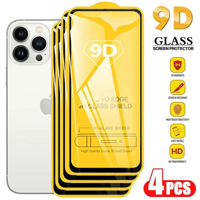 4PCS Full Cover Tempered Glass For iPhone 16 Pro Max 14 Plus 15 9D Screen Protector For iPhone 6 7 8 Plus XR X XS Max Glass
4PCS Full Cover Tempered Glass For iPhone 16 Pro Max 14 Plus 15 9D Screen Protector For iPhone 6 7 8 Plus XR X XS Max Glass