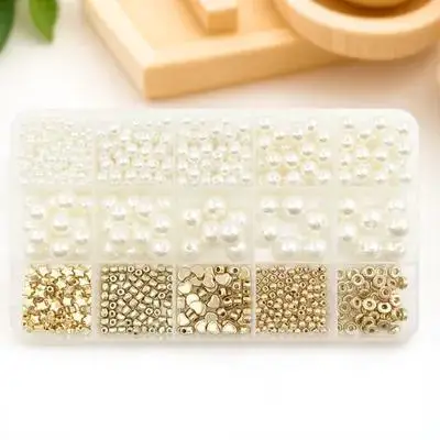 720Pcs DIY Loose Beads Pearl Style Spacer Beads for Jewelry Making Necklace Bracelet Embellishment Portable Sturdy Craft
720Pcs DIY Loose Beads Pearl Style Spacer Beads for Jewelry Making Necklace Bracelet Embellishment Portable Sturdy Craft