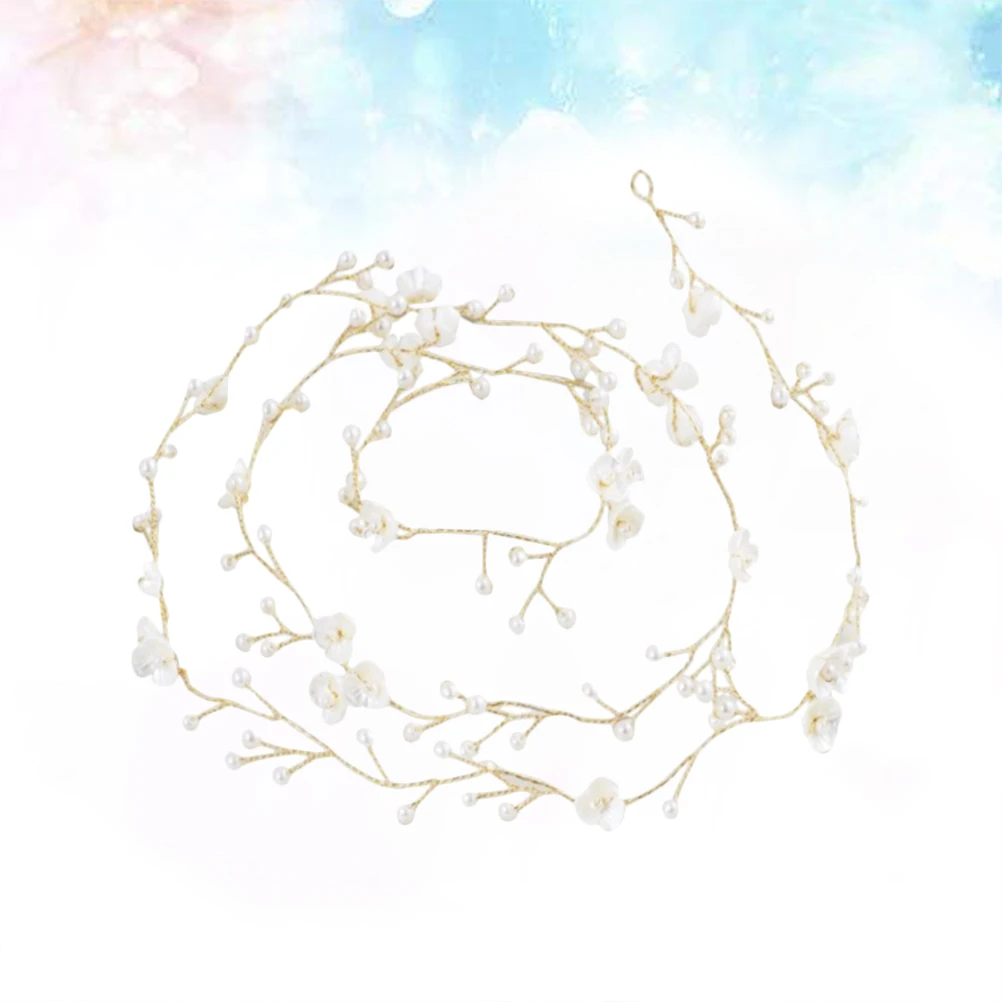 100Cm Flower Pearl Headband Wedding Bridal Hair Vine Copper Wire Adjustable Shape Custom Bead Elegant Party Silver Hairpiece
100Cm Flower Pearl Headband Wedding Bridal Hair Vine Copper Wire Adjustable Shape Custom Bead Elegant Party Silver Hairpiece
