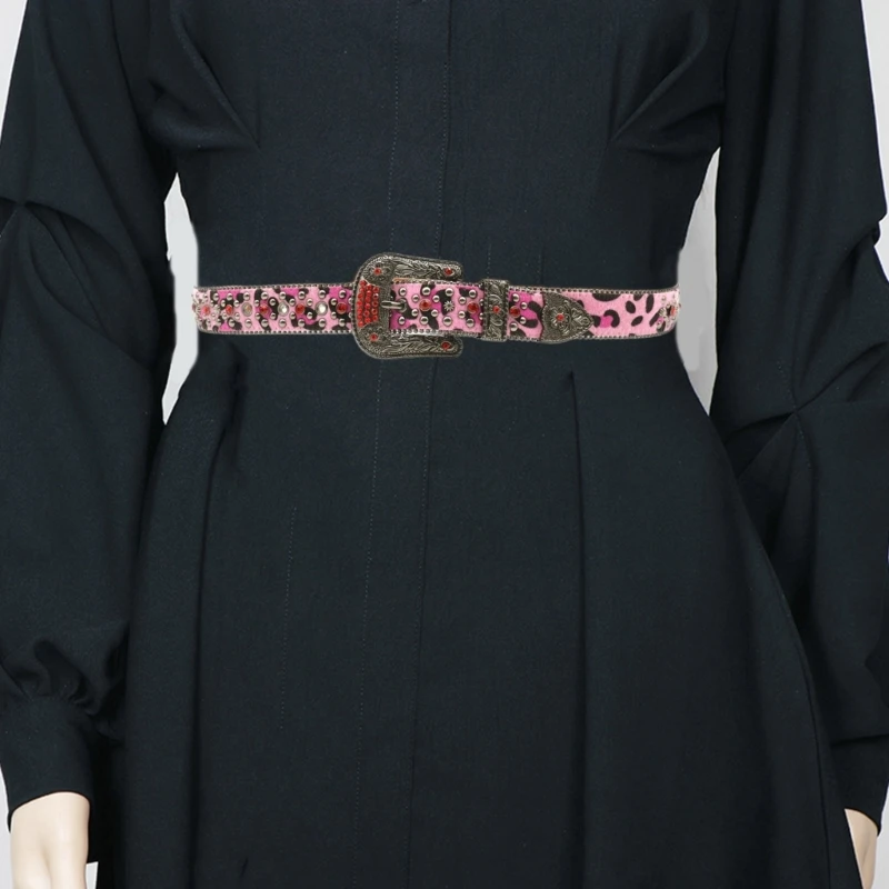 Eye Catching Waist Belt with Pin Buckle for Adult Ethnic PU Waist Belts for Women Coat Dress Decorative Adjust Length
Eye Catching Waist Belt with Pin Buckle for Adult Ethnic PU Waist Belts for Women Coat Dress Decorative Adjust Length