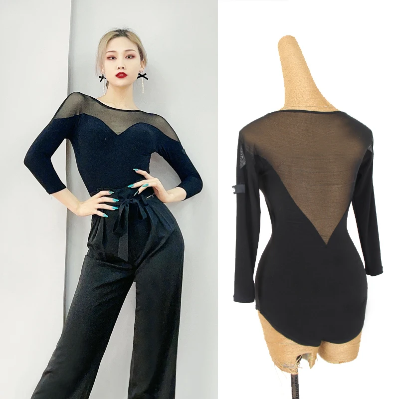 Sexy Latin Dance Costume Ladies One Piece Tops Long Sleeve Practice Clothing Ballroom Dancing Tops Latin Competition Wear BL5100
Sexy Latin Dance Costume Ladies One Piece Tops Long Sleeve Practice Clothing Ballroom Dancing Tops Latin Competition Wear BL5100