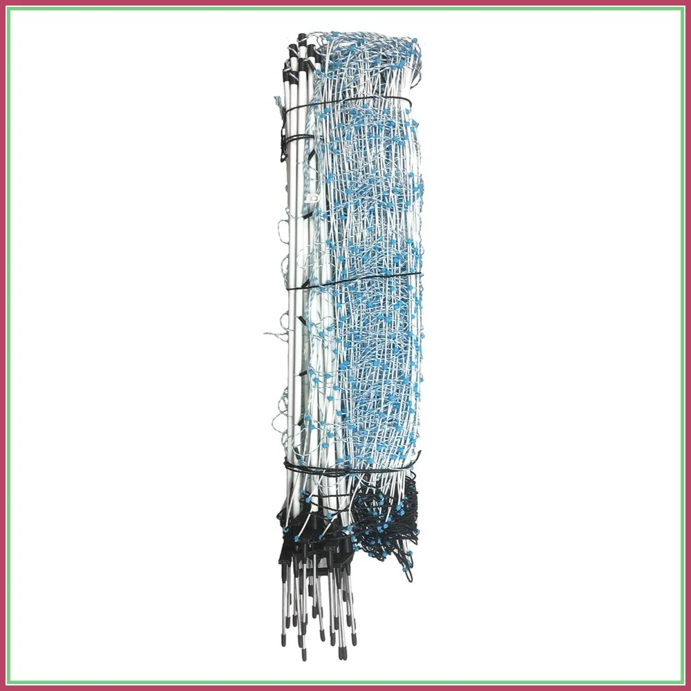 35" x 164' Electric Sheep & Goat Netting with Fiberglass Posts, Pre-Assembled Fence for Livestock Containment
35" x 164' Electric Sheep & Goat Netting with Fiberglass Posts, Pre-Assembled Fence for Livestock Containment