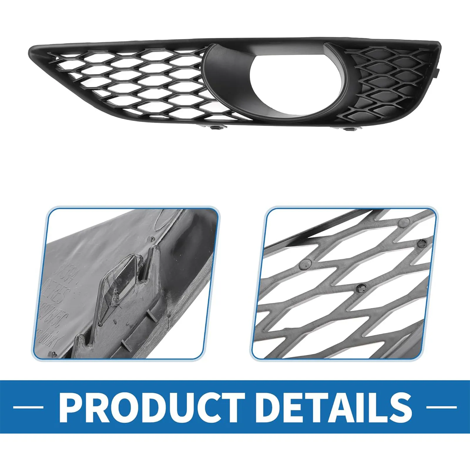 2x 4L0807697B 4L0807698B ABS Front Bumper Lower Upper Mesh Grille Fog Light Bezel Fog Lamp Cover For-Audi Q7 S-Line 2010-2015
2x 4L0807697B 4L0807698B ABS Front Bumper Lower Upper Mesh Grille Fog Light Bezel Fog Lamp Cover For-Audi Q7 S-Line 2010-2015
