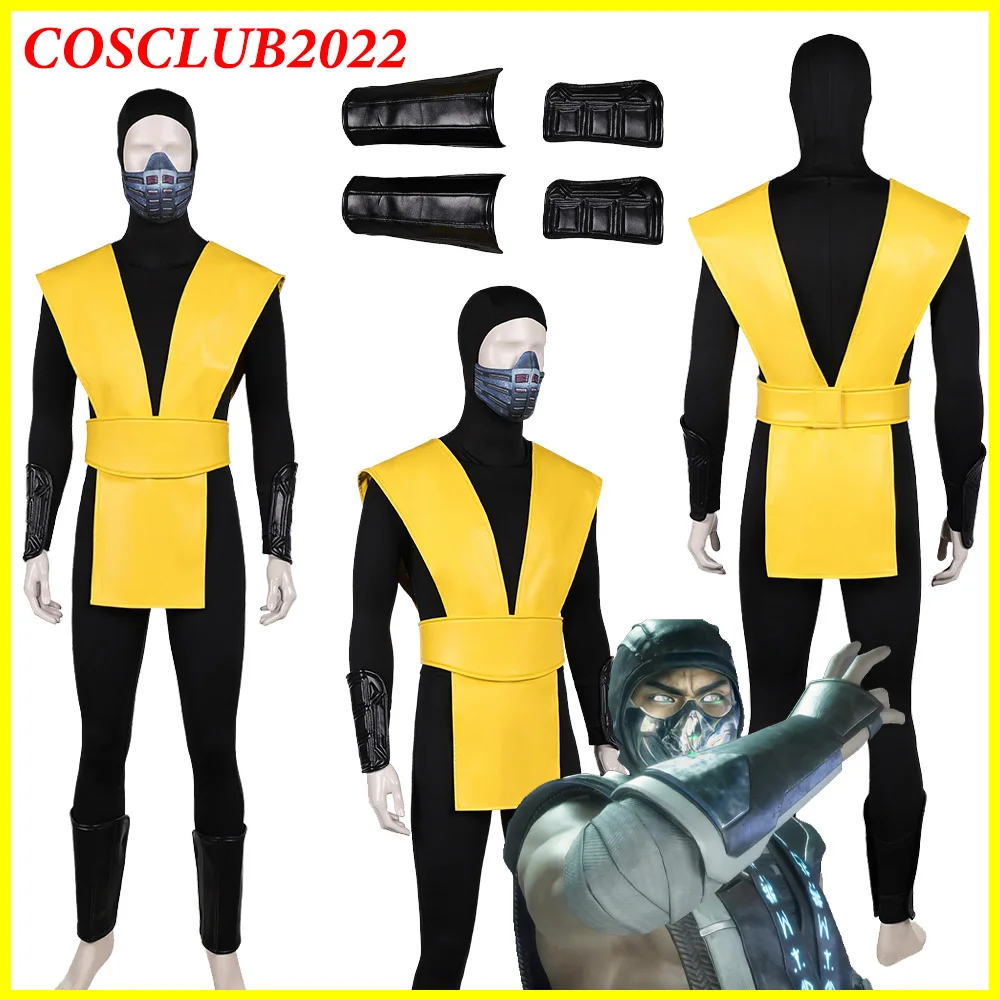 Mortal Game Kombat Scorpion Cosplay Men Costume Mask Jumpsuit Headband Clothing Belt Outfits Dress-Up Halloween Party Fancy Suit
Mortal Game Kombat Scorpion Cosplay Men Costume Mask Jumpsuit Headband Clothing Belt Outfits Dress-Up Halloween Party Fancy Suit