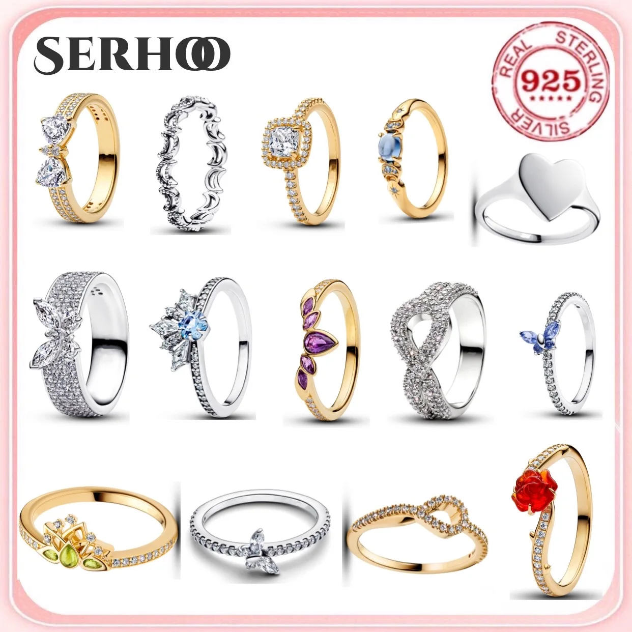 Disney 2025 NEW Shining Bowknot Rose Rings 925 Sterling Silver Ring For Women's Wedding Dinner Party Jewelry Accessories Gift
Disney 2025 NEW Shining Bowknot Rose Rings 925 Sterling Silver Ring For Women's Wedding Dinner Party Jewelry Accessories Gift