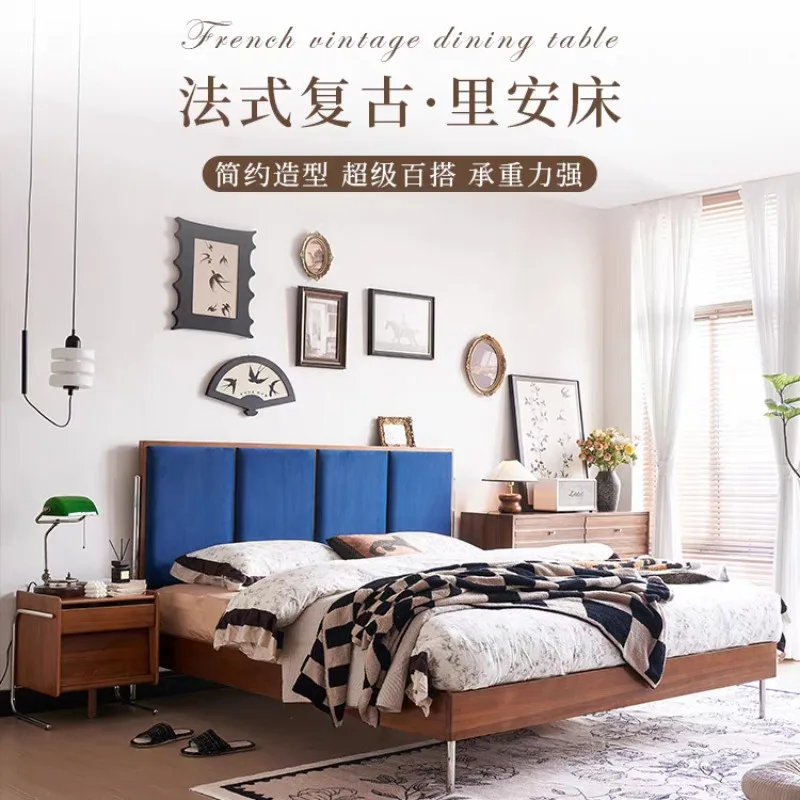 Middle-ancient style solid wood bed, master and second bedroom, American double
Middle-ancient style solid wood bed, master and second bedroom, American double