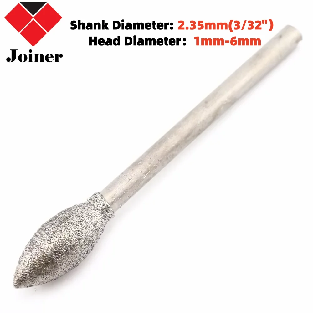 20Pcs 1-6mm Torch Cylinder Diamond Grinding Head Lapidary Rotary Burrs Mounted Point Jade Carving Jewelry Tools for Stone
20Pcs 1-6mm Torch Cylinder Diamond Grinding Head Lapidary Rotary Burrs Mounted Point Jade Carving Jewelry Tools for Stone
