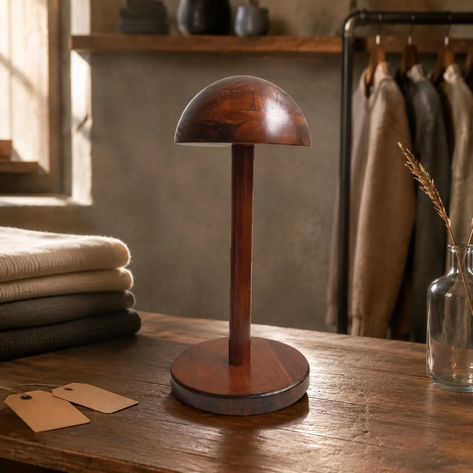 Vintage Hat Display Stand Stable Base Detachable Wooden Hat Rack Household Storage Space-Saving
Vintage Hat Display Stand Stable Base Detachable Wooden Hat Rack Household Storage Space-Saving