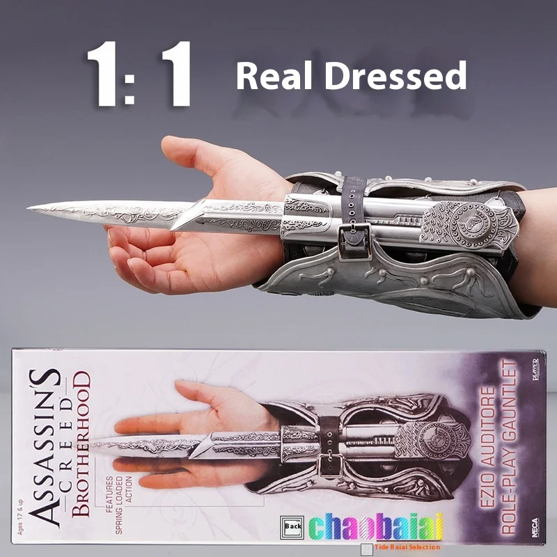 1:1 Assassin'S Creed 3 Blade Ezio Cosplay Prop Abs Material Sleeve Sword Sleeve Arrow Catapult Model Toy Collectibles
1:1 Assassin'S Creed 3 Blade Ezio Cosplay Prop Abs Material Sleeve Sword Sleeve Arrow Catapult Model Toy Collectibles