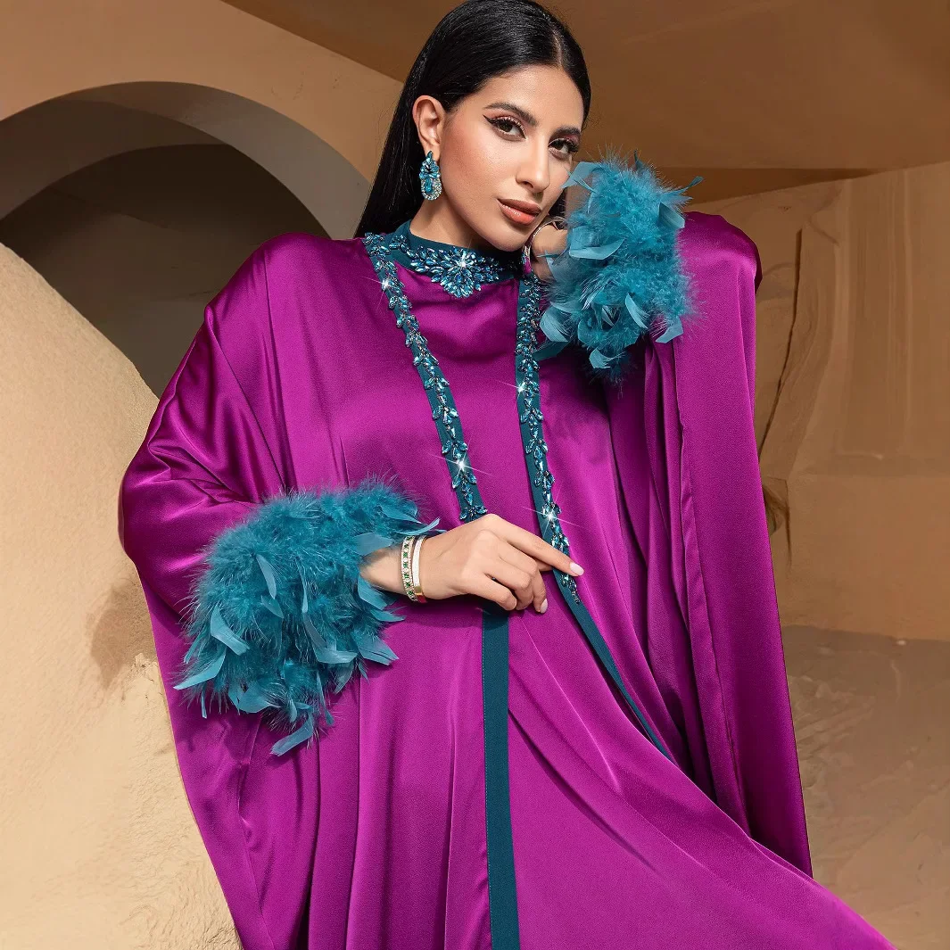 2Pcs Ramadan Dubai Kimono Open Abayas Diamonds Jalabiya Women Muslim Dress Eid Djellaba Turkey Kaftan Femme Robe Satin Vestidos
2Pcs Ramadan Dubai Kimono Open Abayas Diamonds Jalabiya Women Muslim Dress Eid Djellaba Turkey Kaftan Femme Robe Satin Vestidos