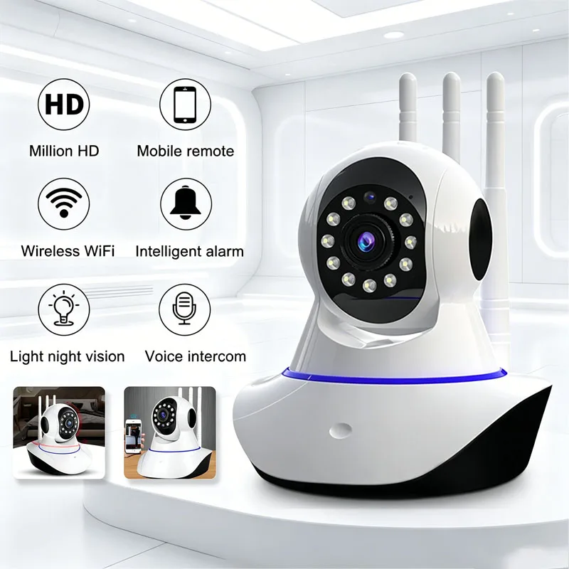 RW107P 1MP 720P HD Smart WiFi Camera 355° PTZ Home Security Camera Two-Way Audio Motion Detection Infrared Night Vision Pet Moni
RW107P 1MP 720P HD Smart WiFi Camera 355° PTZ Home Security Camera Two-Way Audio Motion Detection Infrared Night Vision Pet Moni