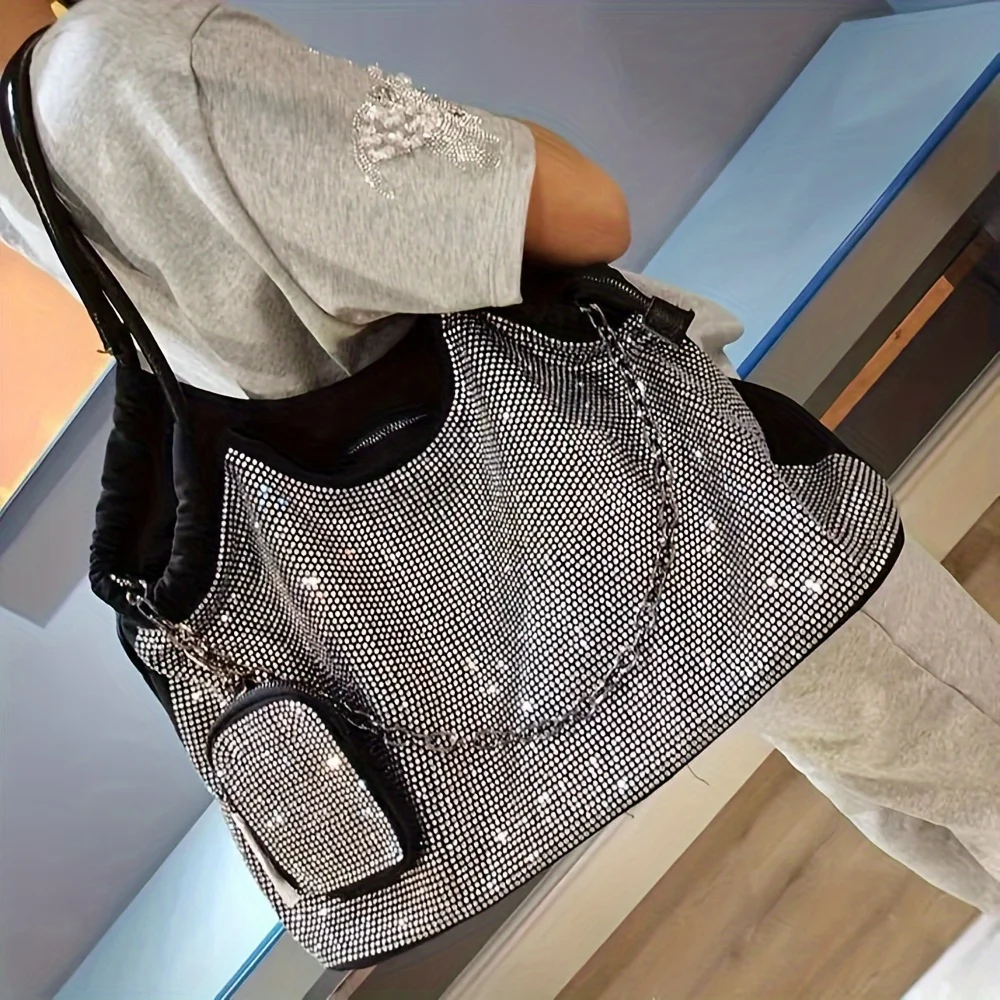 Women's Fashion Diamond Tote Bag Soft Leather Lightweight Travel Bag Large Capacity Elegant Full Diamond Shoulder Crossbody Bag
Women's Fashion Diamond Tote Bag Soft Leather Lightweight Travel Bag Large Capacity Elegant Full Diamond Shoulder Crossbody Bag