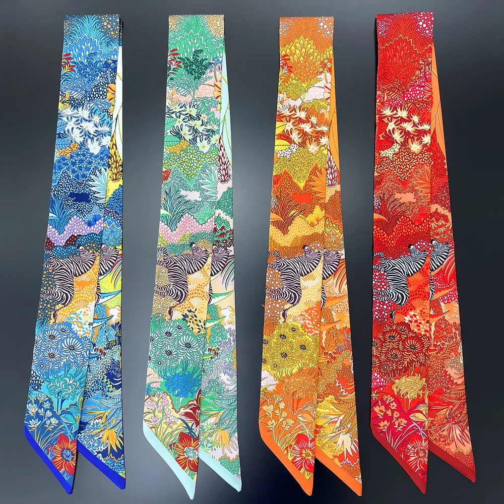 Luxury Design Horse Print Skinny Silk Ribbon Scarf Women 5x85cm Hairband Soft Satin Female Foulard Floral Headband Bag Neck Ties
Luxury Design Horse Print Skinny Silk Ribbon Scarf Women 5x85cm Hairband Soft Satin Female Foulard Floral Headband Bag Neck Ties