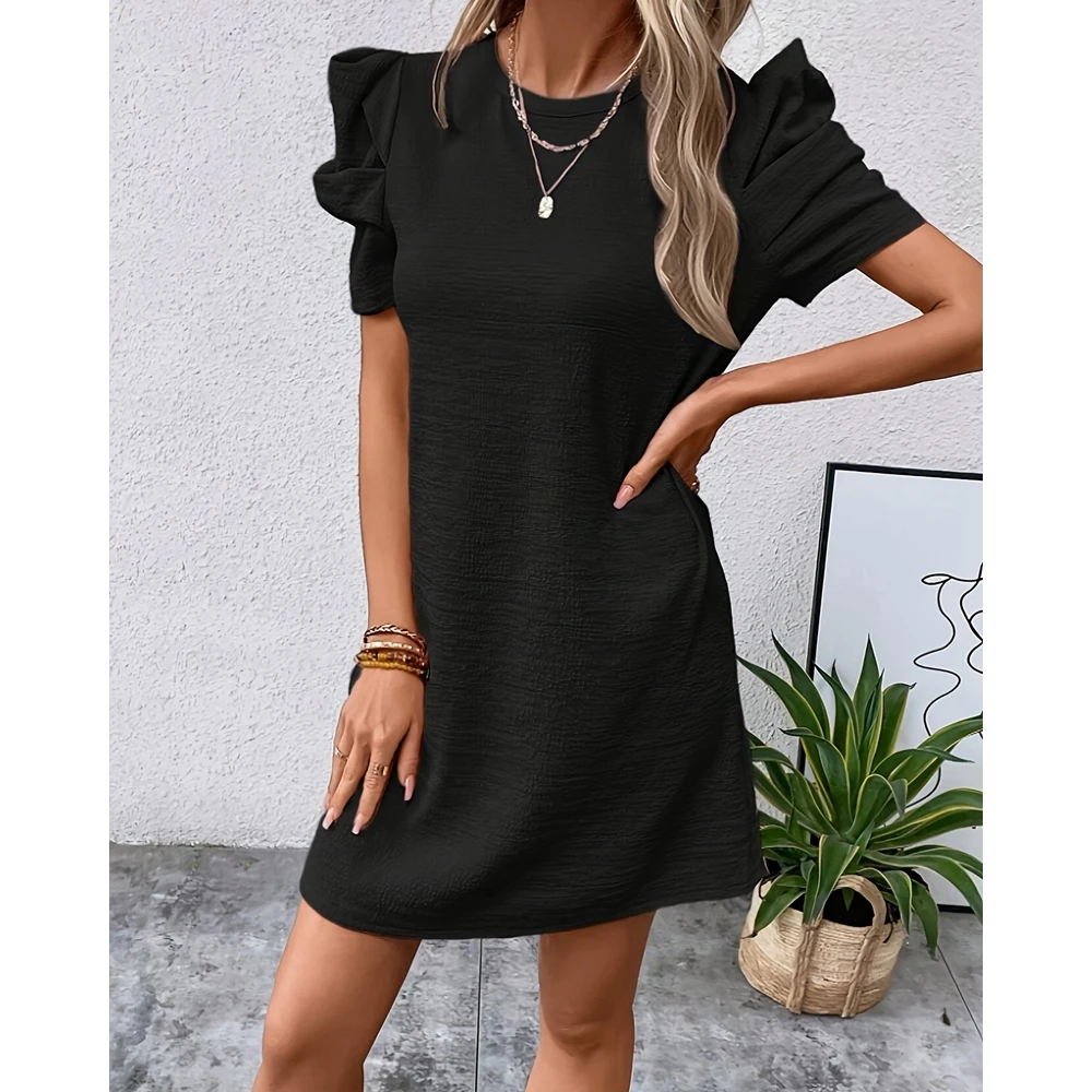 Women's Clothes Puff Sleeve Mini Dresses for Women Summer Solid Color Elegant Dress
Women's Clothes Puff Sleeve Mini Dresses for Women Summer Solid Color Elegant Dress