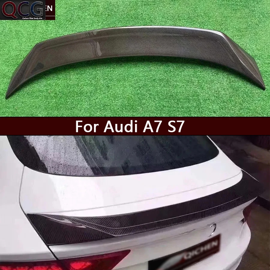 For Audi A7 S7 R Style Carbon Fiber Tail fins Rear Trunk Spoiler Guide Wing Rear Wing Diverter Car Accessories Body Kit
For Audi A7 S7 R Style Carbon Fiber Tail fins Rear Trunk Spoiler Guide Wing Rear Wing Diverter Car Accessories Body Kit