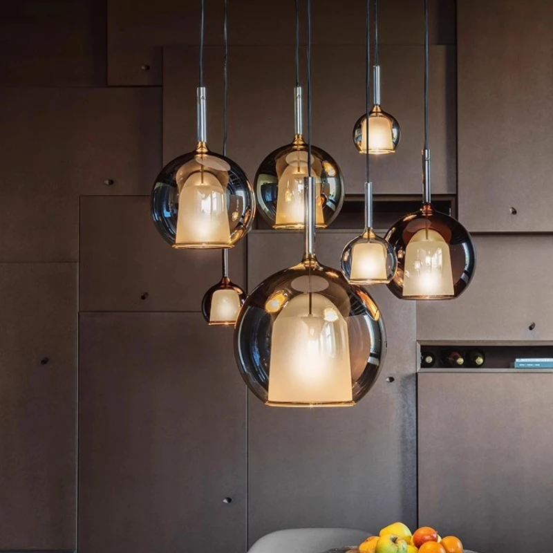 Italian Minimalist Multi Head Glass Pendant Lights Restaurant Villa Bedroom Bedsides Creative Bar Staircase Spherical Chandelier
Italian Minimalist Multi Head Glass Pendant Lights Restaurant Villa Bedroom Bedsides Creative Bar Staircase Spherical Chandelier
