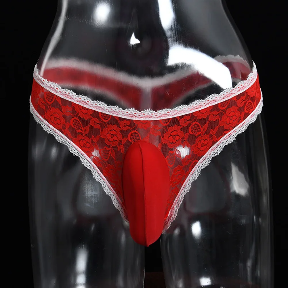 Mens Sexy Panties Lingerie Lace See Through Lingerie Floral Low Waist Briefs Thongs Underwear Pouch Bulge Underpants Male
Mens Sexy Panties Lingerie Lace See Through Lingerie Floral Low Waist Briefs Thongs Underwear Pouch Bulge Underpants Male