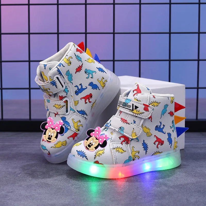 Disney Mickey Mouse New Boots Sports Shoes Leather Colorful Dinosaur LED Children Sneakers Casual Shoes for Boys Aged 1-6
Disney Mickey Mouse New Boots Sports Shoes Leather Colorful Dinosaur LED Children Sneakers Casual Shoes for Boys Aged 1-6