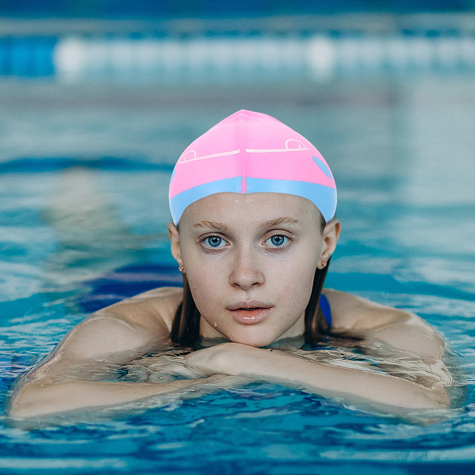 1pc Silicone Swim Cap Kids Adorable Cartoon Design Comfortable Stretchable Ear Protection Lightweight Durable Hair for Children
1pc Silicone Swim Cap Kids Adorable Cartoon Design Comfortable Stretchable Ear Protection Lightweight Durable Hair for Children