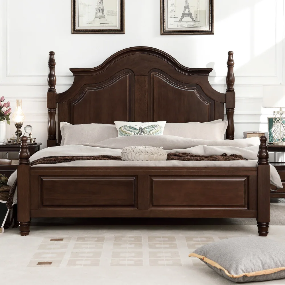 American country full solid wood bed retro small beauty style 1.8 meters double bed
American country full solid wood bed retro small beauty style 1.8 meters double bed