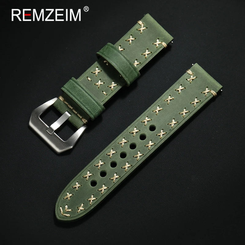 Thick Crazy Horse Leather Wristwatch Strap 20mm 22mm 24mm Universal Replacement Watch Band Quick Release Smartwatch Bracelet
Thick Crazy Horse Leather Wristwatch Strap 20mm 22mm 24mm Universal Replacement Watch Band Quick Release Smartwatch Bracelet