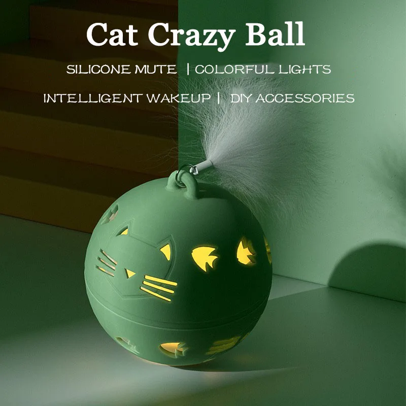 Smart Cat Toys Automatic Rolling Ball Food Grade Silicone Material Interactive Kitten Jumping Ball Toy Vibration Sensor Game Toy
Smart Cat Toys Automatic Rolling Ball Food Grade Silicone Material Interactive Kitten Jumping Ball Toy Vibration Sensor Game Toy