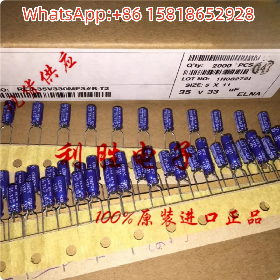 50 шт. 33 мкФ 35 В японский аудиоконденсатор Elna 35 В 33 мкФ 5*11 RE3 синий халат
50 шт. 33 мкФ 35 В японский аудиоконденсатор Elna 35 В 33 мкФ 5*11 RE3 синий халат