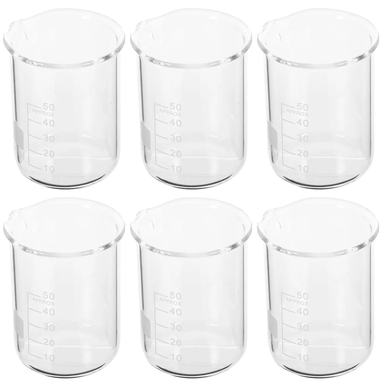 6 Pcs High Temperature Resistant Measuring Cup Beaker Chemistry Beakers Glass Lab Laboratory Glassware Cups with Scale Small
6 Pcs High Temperature Resistant Measuring Cup Beaker Chemistry Beakers Glass Lab Laboratory Glassware Cups with Scale Small