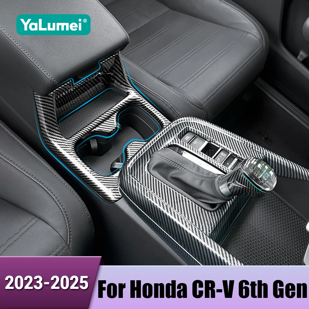 Автомобильная центральная консоль, держатель для чашки с водой, накладка на панель из углеродного волокна для Honda CR-V CRV 6-го поколения 2023 2024 2025, гибридные аксессуары
Автомобильная центральная консоль, держатель для чашки с водой, накладка на панель из углеродного волокна для Honda CR-V CRV 6-го поколения 2023 2024 2025, гибридные аксессуары