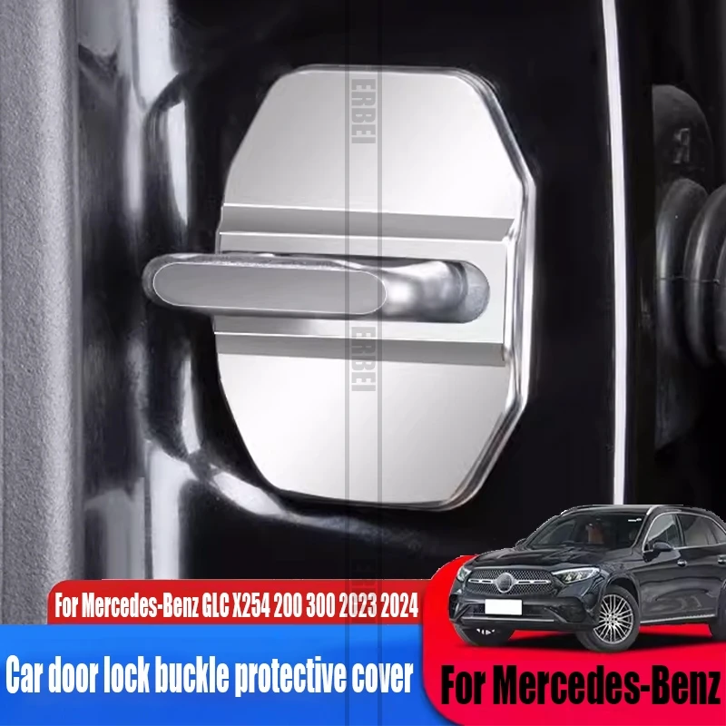 For Mercedes-Benz GLC X254 200 300 2023 2024 car door lock buckle protective cover car interior decoration products
For Mercedes-Benz GLC X254 200 300 2023 2024 car door lock buckle protective cover car interior decoration products