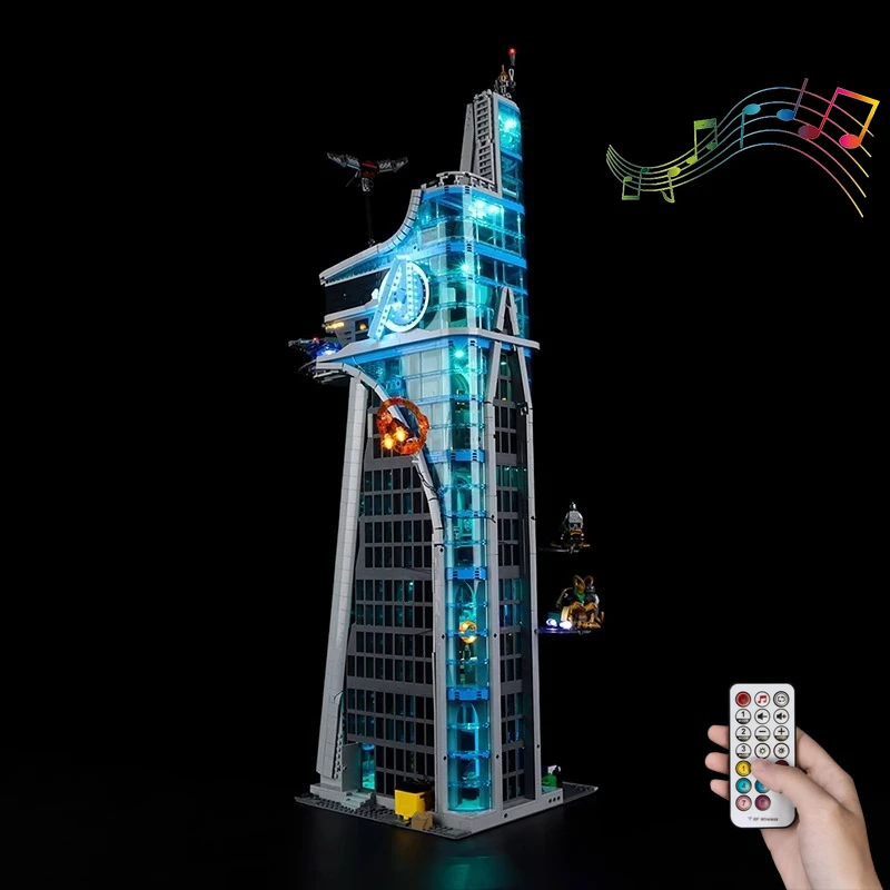 Комплект светодиодного освещения без модели, подходящий для LEGO Avengers Tower 76269 (кроме строительных блоков)
Комплект светодиодного освещения без модели, подходящий для LEGO Avengers Tower 76269 (кроме строительных блоков)