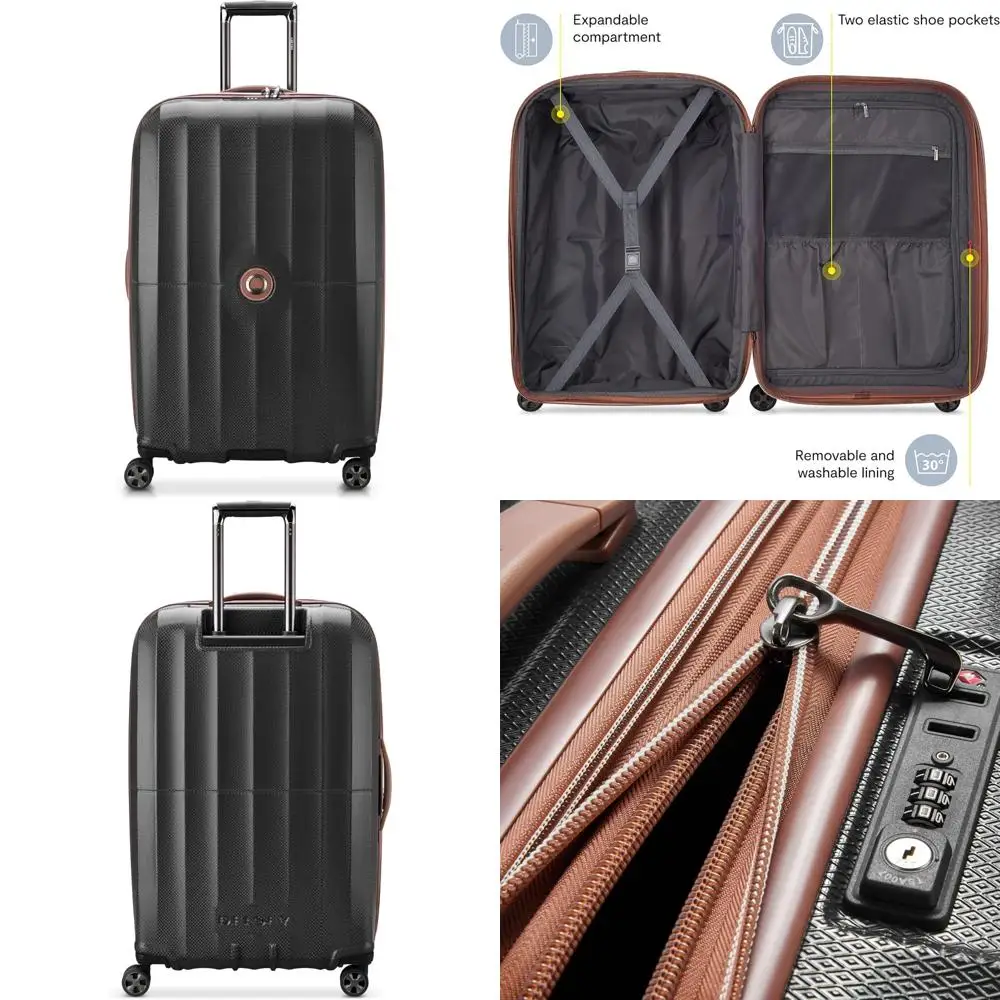 Расширяемый чемодан-спиннер с твердой поверхностью, большой вместимости, черный, 28 дюймов, дизайн в стиле Парижа
Расширяемый чемодан-спиннер с твердой поверхностью, большой вместимости, черный, 28 дюймов, дизайн в стиле Парижа