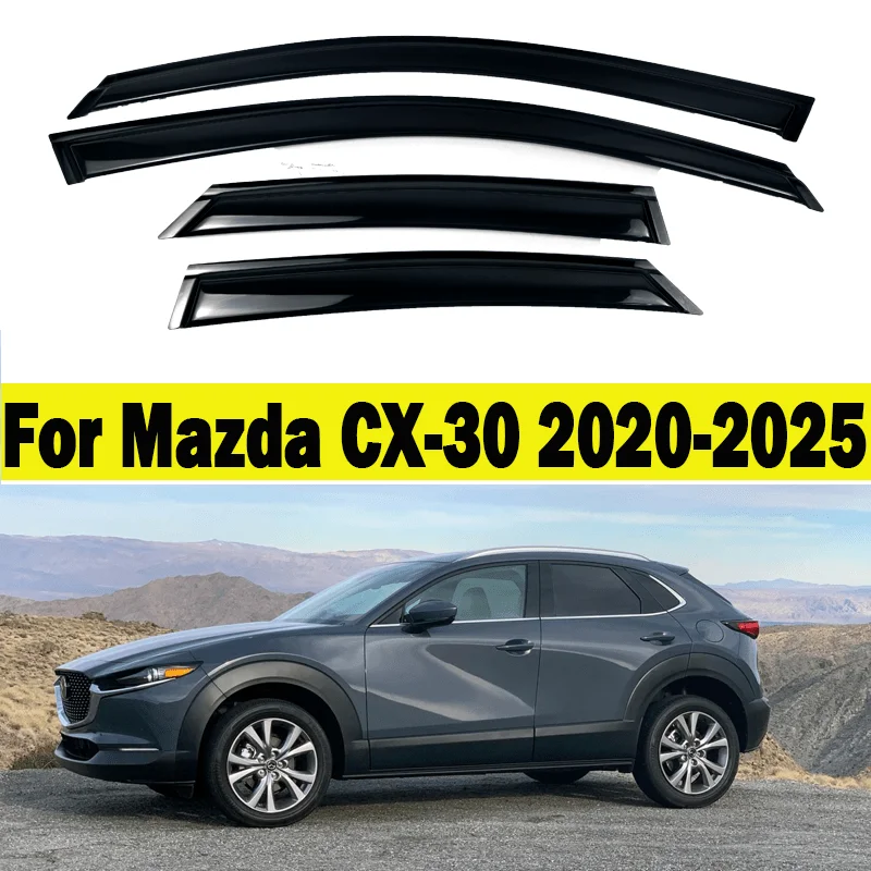 Дефлекторы окон для Mazda CX-30 2020-2025: Ветровики на окна, защита от дождя, накладки на боковые окна автомобиля
Дефлекторы окон для Mazda CX-30 2020-2025: Ветровики на окна, защита от дождя, накладки на боковые окна автомобиля