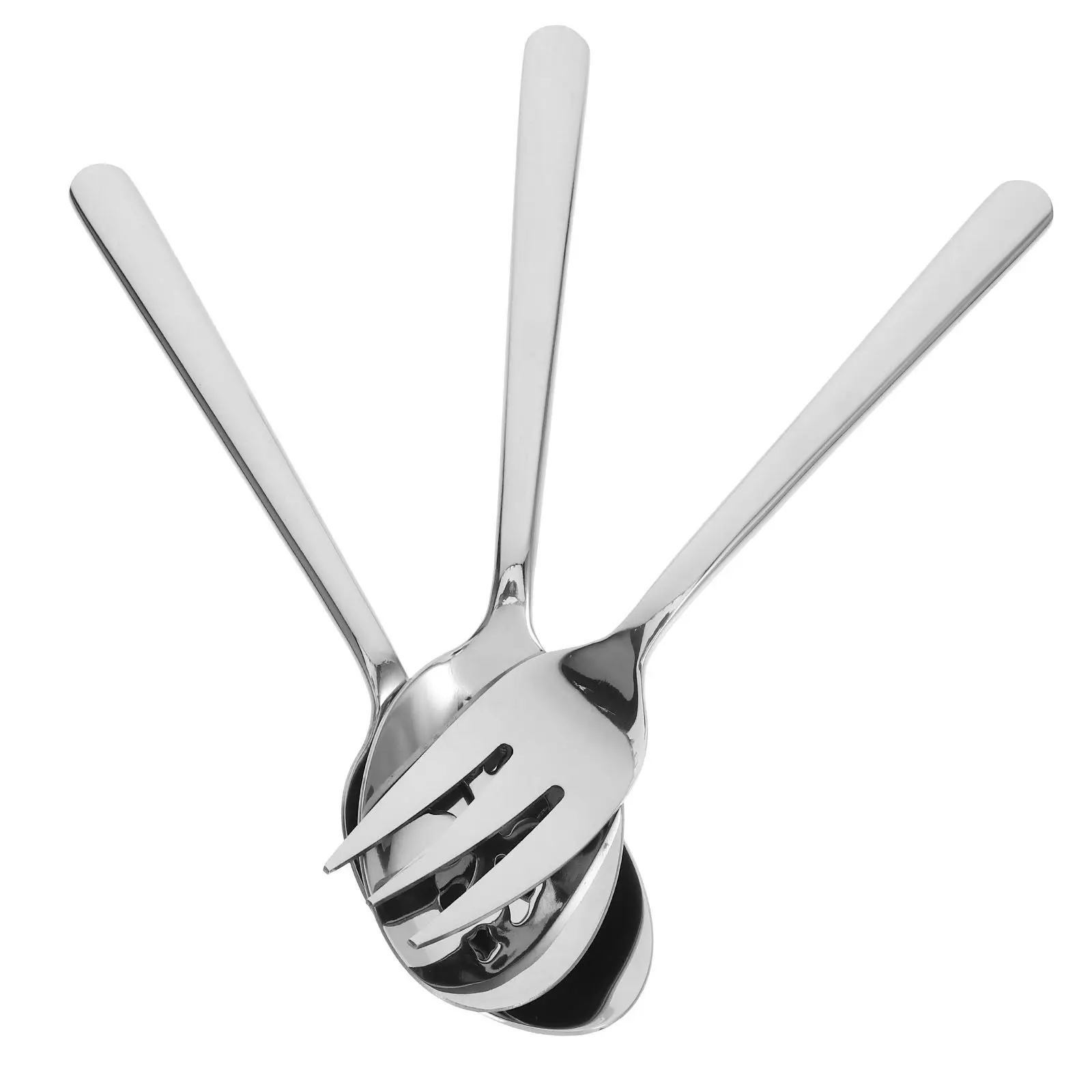 1Set Stainless Steel Spoon Fork Set Multi Functional Design Wear Resistant Easy to Carry Store Serving Spoon Salad Tableware Set
1Set Stainless Steel Spoon Fork Set Multi Functional Design Wear Resistant Easy to Carry Store Serving Spoon Salad Tableware Set